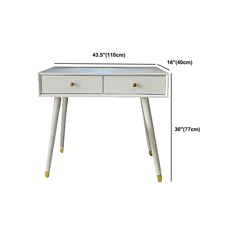 Hedendaagse witte make-up ijdelheid met 2 opbergladen massief houten dressoir