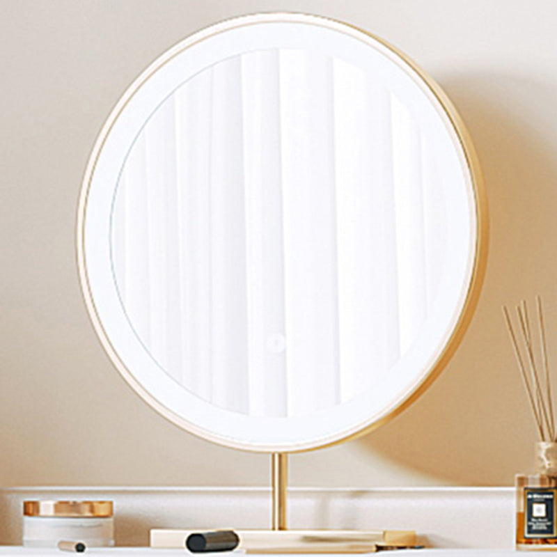 Glamnahmütiges Make -up -Waschtisch mit Schublade in Weiß für Schlafzimmer