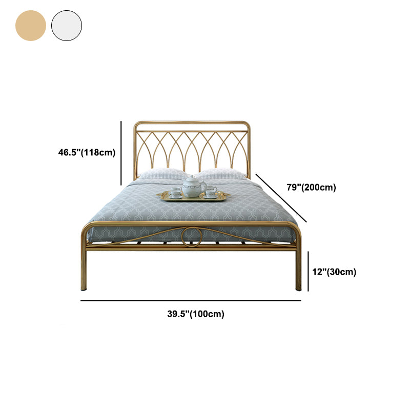 Open frame bed met hoofdeinde en voetbord rechthoekig hoofdeinde
