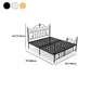 Glam Metal Bettrahmen mit Camelback Open-Frame-Kopfteil und Fußboard