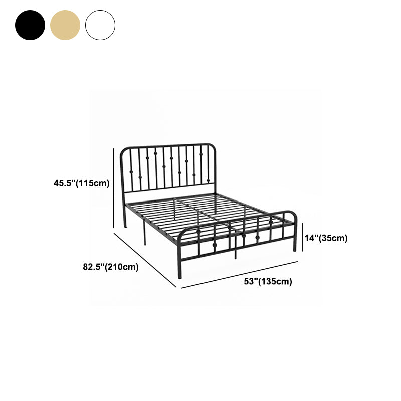 Testiera del fuso rettangolare con letti glam con letto di gambe metalliche