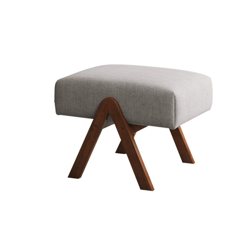 25.59 "brede accentstoel katoen blend lounge stoel met slee en kussen terug