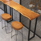 Industrial Style Solid Wood Bar Table Rectangle Bar Dining Table for Indoor Clearhalo 'Bar Furniture' 'Bar Tables' 'bar_tables' 'furn' 'furn_bar_tables' 'Furniture' 'Kitchen & Dining Furniture' 5569200