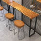 Industrial Style Solid Wood Bar Table Rectangle Bar Dining Table for Indoor Clearhalo 'Bar Furniture' 'Bar Tables' 'bar_tables' 'furn' 'furn_bar_tables' 'Furniture' 'Kitchen & Dining Furniture' 5569202