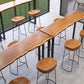 Industrial Style Solid Wood Bar Table Rectangle Bar Dining Table for Indoor Clearhalo 'Bar Furniture' 'Bar Tables' 'bar_tables' 'furn' 'furn_bar_tables' 'Furniture' 'Kitchen & Dining Furniture' 5569208