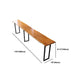 Industrial Style Solid Wood Bar Table Rectangle Bar Dining Table for Indoor Clearhalo 'Bar Furniture' 'Bar Tables' 'bar_tables' 'furn' 'furn_bar_tables' 'Furniture' 'Kitchen & Dining Furniture' 5569231