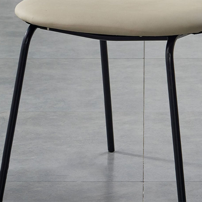 Scandinavian Low Back Armless Stool Velvet Upholstered Counter Stool Clearhalo 'Bar Furniture' 'Bar Stools' 'bar_stools' 'furn' 'furn_bar_stools' 'Furniture' 'Kitchen & Dining Furniture' 5569313