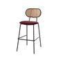 Scandinavian Low Back Armless Stool Velvet Upholstered Counter Stool Clearhalo 'Bar Furniture' 'Bar Stools' 'bar_stools' 'furn' 'furn_bar_stools' 'Furniture' 'Kitchen & Dining Furniture' 5569317