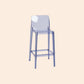 Scandinavian Armless Bar Stool Acrylic Low Back Counter Stool Clear-Blue 1 Piece Clearhalo 'Bar Furniture' 'Bar Stools' 'bar_stools' 'furn' 'furn_bar_stools' 'Furniture' 'Kitchen & Dining Furniture' 5569439