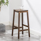 Industrial Square Backless Stool Wooden Footrest Barstool for Living Room Clearhalo 'Bar Furniture' 'Bar Stools' 'bar_stools' 'furn' 'furn_bar_stools' 'Furniture' 'Kitchen & Dining Furniture' 5569921