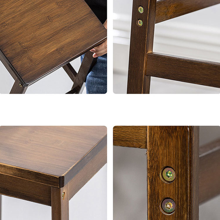 Industrial Square Backless Stool Wooden Footrest Barstool for Living Room Clearhalo 'Bar Furniture' 'Bar Stools' 'bar_stools' 'furn' 'furn_bar_stools' 'Furniture' 'Kitchen & Dining Furniture' 5569926