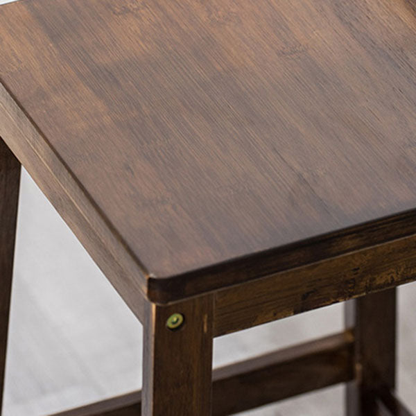 Industrial Square Backless Stool Wooden Footrest Barstool for Living Room Clearhalo 'Bar Furniture' 'Bar Stools' 'bar_stools' 'furn' 'furn_bar_stools' 'Furniture' 'Kitchen & Dining Furniture' 5569929