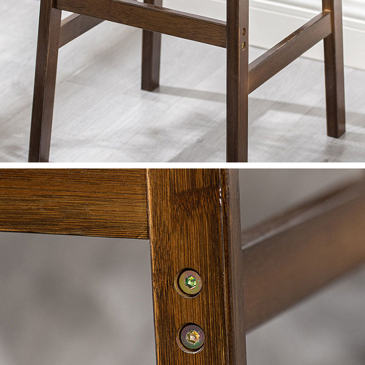 Industrial Square Backless Stool Wooden Footrest Barstool for Living Room Clearhalo 'Bar Furniture' 'Bar Stools' 'bar_stools' 'furn' 'furn_bar_stools' 'Furniture' 'Kitchen & Dining Furniture' 5569930