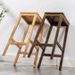 Industrial Square Backless Stool Wooden Footrest Barstool for Living Room Clearhalo 'Bar Furniture' 'Bar Stools' 'bar_stools' 'furn' 'furn_bar_stools' 'Furniture' 'Kitchen & Dining Furniture' 5569938