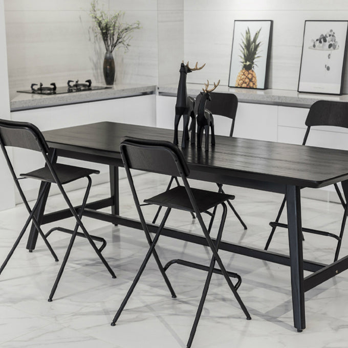 Industrial Folding Wood Stool Backrest Counter Stool for Restaurant Clearhalo 'Bar Furniture' 'Bar Stools' 'bar_stools' 'furn' 'furn_bar_stools' 'Furniture' 'Kitchen & Dining Furniture' 5569978