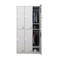 Steel White Storage Cabinet with Hinged Door Modern Cabinet for Bathroom