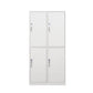 Steel White Storage Cabinet with Hinged Door Modern Cabinet for Bathroom