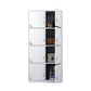 Steel White Storage Cabinet with Hinged Door Modern Cabinet for Bathroom