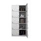 Steel White Storage Cabinet with Hinged Door Modern Cabinet for Bathroom