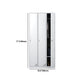 Steel White Storage Cabinet with Hinged Door Modern Cabinet for Bathroom