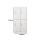 Steel White Storage Cabinet with Hinged Door Modern Cabinet for Bathroom