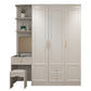 Armadio White White Armace White Armaced Wood Armate