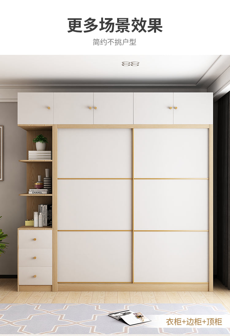 Engineered houten moderne garderobe kast schuifgarderobe armoire