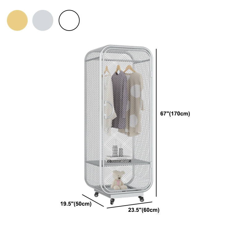 Armoire de rangement en métal moderne pour armoire finale mate de chambre à coucher