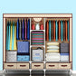 Modern Bedroom Wardrobe Armoire Steel Frame Wardrobe with Drawers Clearhalo 'Armoires & Wardrobes' 'armoires_wardrobes' 'Bedroom Furniture' 'furn' 'furn_armoires_wardrobes' 'Furniture' 5570242