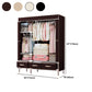 Modern Bedroom Wardrobe Armoire Steel Frame Wardrobe with Drawers Clearhalo 'Armoires & Wardrobes' 'armoires_wardrobes' 'Bedroom Furniture' 'furn' 'furn_armoires_wardrobes' 'Furniture' 5570279