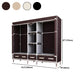 Modern Bedroom Wardrobe Armoire Steel Frame Wardrobe with Drawers Clearhalo 'Armoires & Wardrobes' 'armoires_wardrobes' 'Bedroom Furniture' 'furn' 'furn_armoires_wardrobes' 'Furniture' 5570282