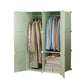 Modern Style Wardrobe Green Colour Plastic Bedroom Wardrobe Closet 30"L x 19"W x 44"H Green Clearhalo 'Armoires & Wardrobes' 'armoires_wardrobes' 'Bedroom Furniture' 'furn' 'furn_armoires_wardrobes' 'Furniture' 5570287