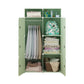 Modern Style Wardrobe Green Colour Plastic Bedroom Wardrobe Closet 30"L x 19"W x 51"H Green Clearhalo 'Armoires & Wardrobes' 'armoires_wardrobes' 'Bedroom Furniture' 'furn' 'furn_armoires_wardrobes' 'Furniture' 5570292