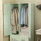 Modern Style Wardrobe Green Colour Plastic Bedroom Wardrobe Closet Clearhalo 'Armoires & Wardrobes' 'armoires_wardrobes' 'Bedroom Furniture' 'furn' 'furn_armoires_wardrobes' 'Furniture' 5570298