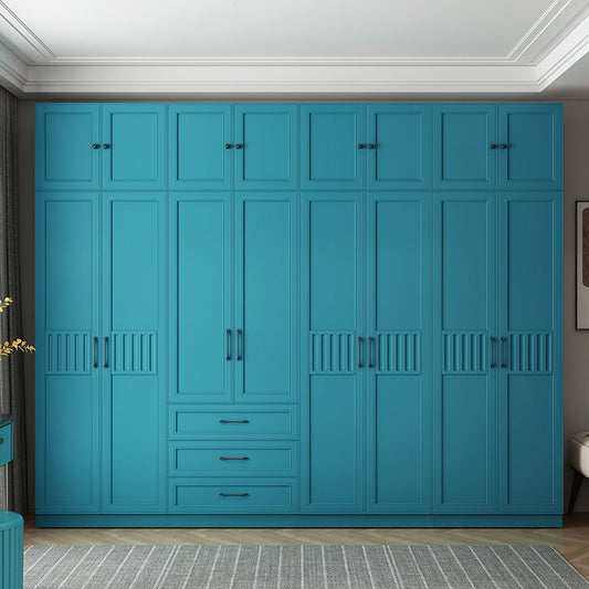 Manufactured Wood Blue Storage Cabinet Coastal Cabinet with Hinged Door Clearhalo 'Armoires & Wardrobes' 'armoires_wardrobes' 'Bedroom Furniture' 'furn' 'furn_armoires_wardrobes' 'Furniture' 5570375