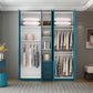 Manufactured Wood Blue Storage Cabinet Coastal Cabinet with Hinged Door Clearhalo 'Armoires & Wardrobes' 'armoires_wardrobes' 'Bedroom Furniture' 'furn' 'furn_armoires_wardrobes' 'Furniture' 5570384