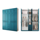 Manufactured Wood Blue Storage Cabinet Coastal Cabinet with Hinged Door 79"L x 20"W x 77"H Armories & Top Cabinet Clearhalo 'Armoires & Wardrobes' 'armoires_wardrobes' 'Bedroom Furniture' 'furn' 'furn_armoires_wardrobes' 'Furniture' 5570388