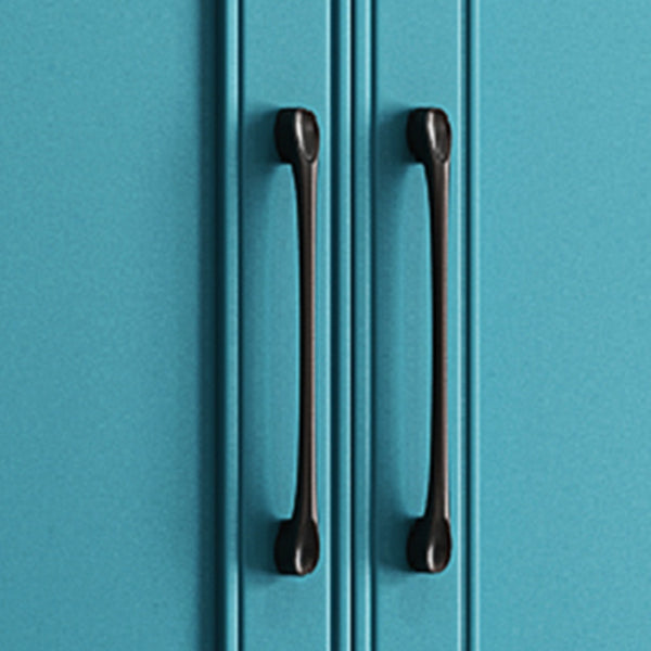 Manufactured Wood Blue Storage Cabinet Coastal Cabinet with Hinged Door Clearhalo 'Armoires & Wardrobes' 'armoires_wardrobes' 'Bedroom Furniture' 'furn' 'furn_armoires_wardrobes' 'Furniture' 5570390