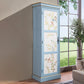 Coastal Storage Cabinet with Hinged Door Wood Matte Finish Cabinet Light Blue Clearhalo 'Armoires & Wardrobes' 'armoires_wardrobes' 'Bedroom Furniture' 'furn' 'furn_armoires_wardrobes' 'Furniture' 5570443