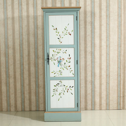 Coastal Storage Cabinet with Hinged Door Wood Matte Finish Cabinet Light Green Clearhalo 'Armoires & Wardrobes' 'armoires_wardrobes' 'Bedroom Furniture' 'furn' 'furn_armoires_wardrobes' 'Furniture' 5570444