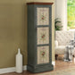 Coastal Storage Cabinet with Hinged Door Wood Matte Finish Cabinet Grey Clearhalo 'Armoires & Wardrobes' 'armoires_wardrobes' 'Bedroom Furniture' 'furn' 'furn_armoires_wardrobes' 'Furniture' 5570446
