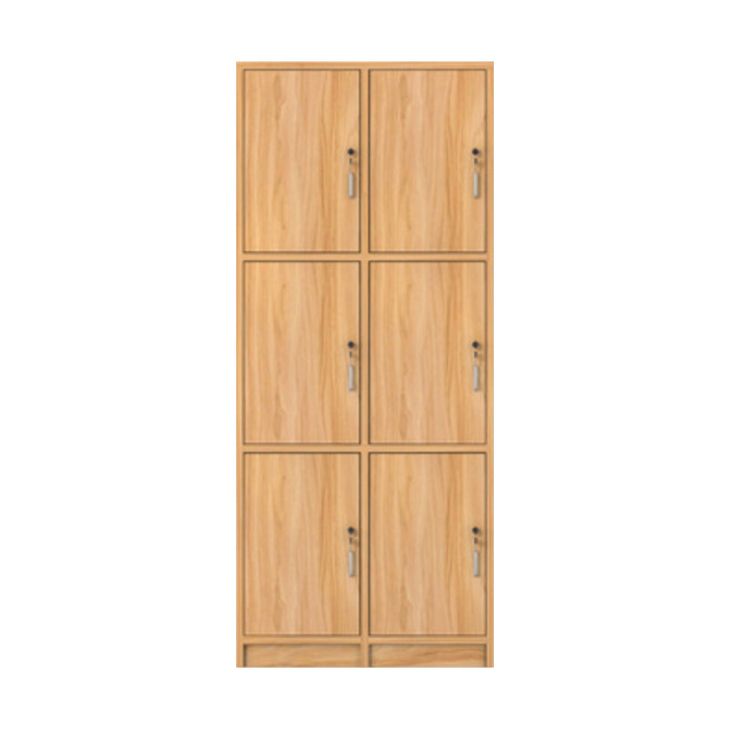 Manufactured Wood Light Wood Finish Cabinet Modern Storage Cabinet with Hinged Door 31"L x 16"W x 75"H 6 Clearhalo 'Armoires & Wardrobes' 'armoires_wardrobes' 'Bedroom Furniture' 'furn' 'furn_armoires_wardrobes' 'Furniture' 5570459