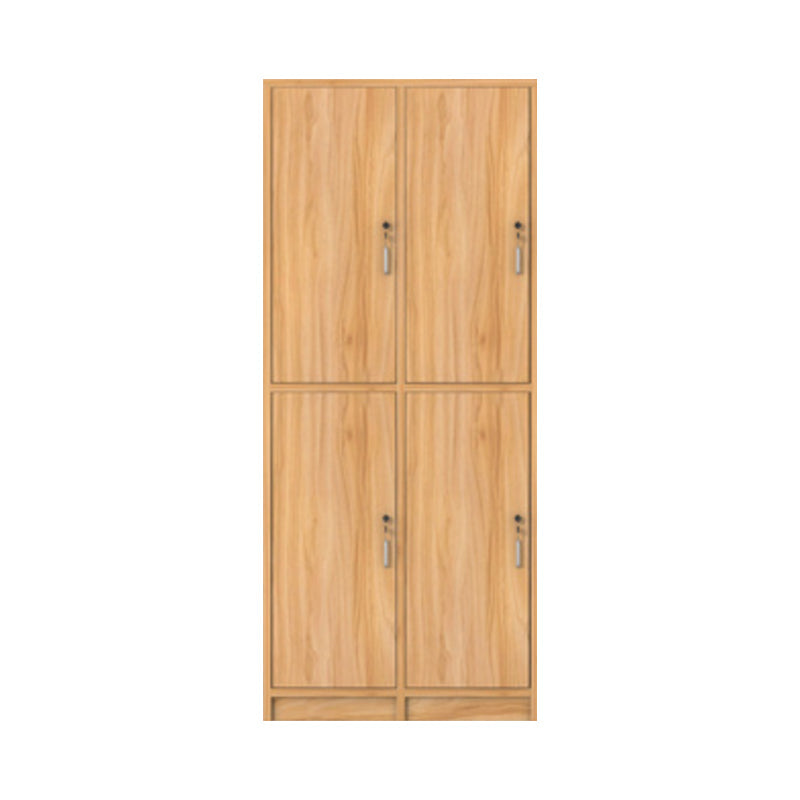 Manufactured Wood Light Wood Finish Cabinet Modern Storage Cabinet with Hinged Door 31"L x 16"W x 75"H 4 Clearhalo 'Armoires & Wardrobes' 'armoires_wardrobes' 'Bedroom Furniture' 'furn' 'furn_armoires_wardrobes' 'Furniture' 5570460