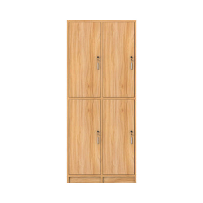 Manufactured Wood Light Wood Finish Cabinet Modern Storage Cabinet with Hinged Door 31"L x 16"W x 75"H 4 Clearhalo 'Armoires & Wardrobes' 'armoires_wardrobes' 'Bedroom Furniture' 'furn' 'furn_armoires_wardrobes' 'Furniture' 5570460