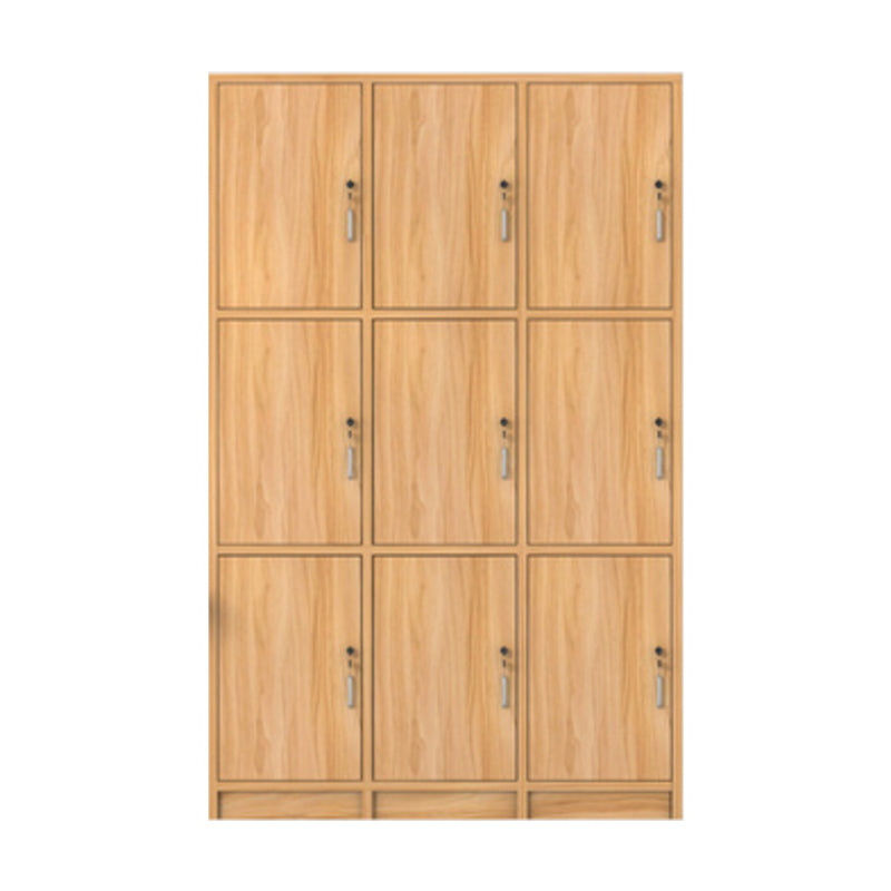 Manufactured Wood Light Wood Finish Cabinet Modern Storage Cabinet with Hinged Door 47"L x 16"W x 75"H 9 Clearhalo 'Armoires & Wardrobes' 'armoires_wardrobes' 'Bedroom Furniture' 'furn' 'furn_armoires_wardrobes' 'Furniture' 5570462