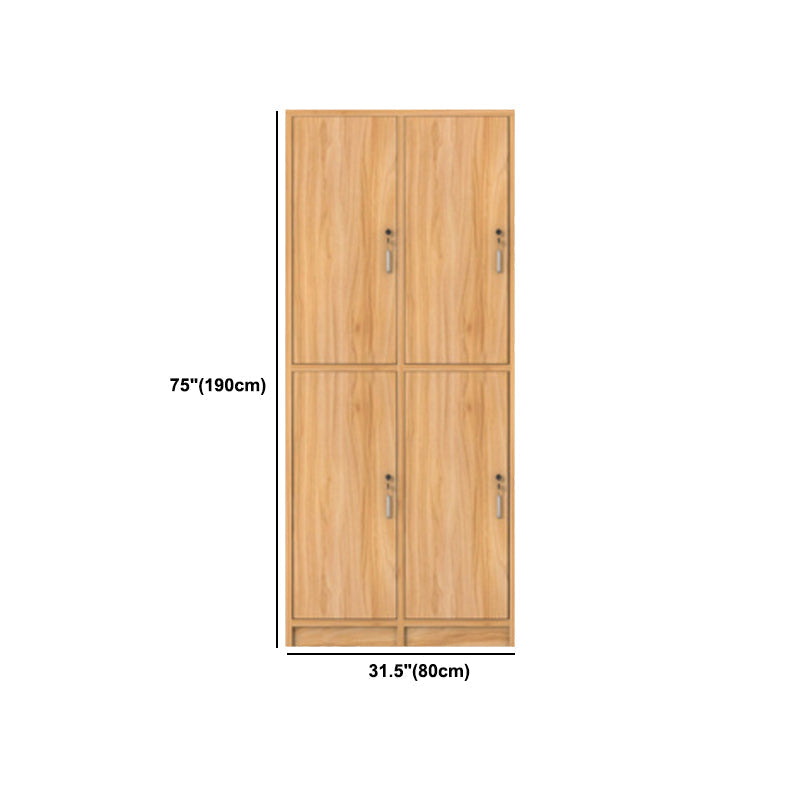 Manufactured Wood Light Wood Finish Cabinet Modern Storage Cabinet with Hinged Door Clearhalo 'Armoires & Wardrobes' 'armoires_wardrobes' 'Bedroom Furniture' 'furn' 'furn_armoires_wardrobes' 'Furniture' 5570468