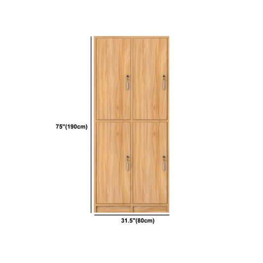Manufactured Wood Light Wood Finish Cabinet Modern Storage Cabinet with Hinged Door Clearhalo 'Armoires & Wardrobes' 'armoires_wardrobes' 'Bedroom Furniture' 'furn' 'furn_armoires_wardrobes' 'Furniture' 5570468