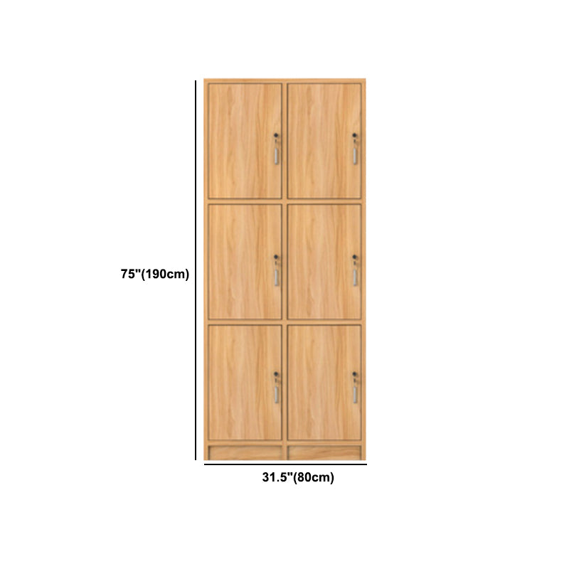 Manufactured Wood Light Wood Finish Cabinet Modern Storage Cabinet with Hinged Door Clearhalo 'Armoires & Wardrobes' 'armoires_wardrobes' 'Bedroom Furniture' 'furn' 'furn_armoires_wardrobes' 'Furniture' 5570469