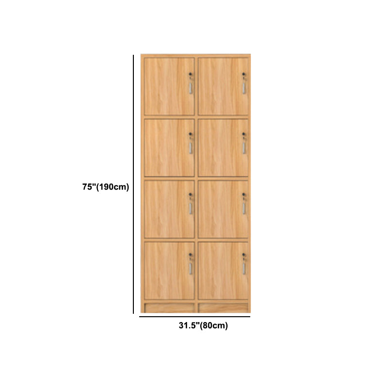 Manufactured Wood Light Wood Finish Cabinet Modern Storage Cabinet with Hinged Door Clearhalo 'Armoires & Wardrobes' 'armoires_wardrobes' 'Bedroom Furniture' 'furn' 'furn_armoires_wardrobes' 'Furniture' 5570470