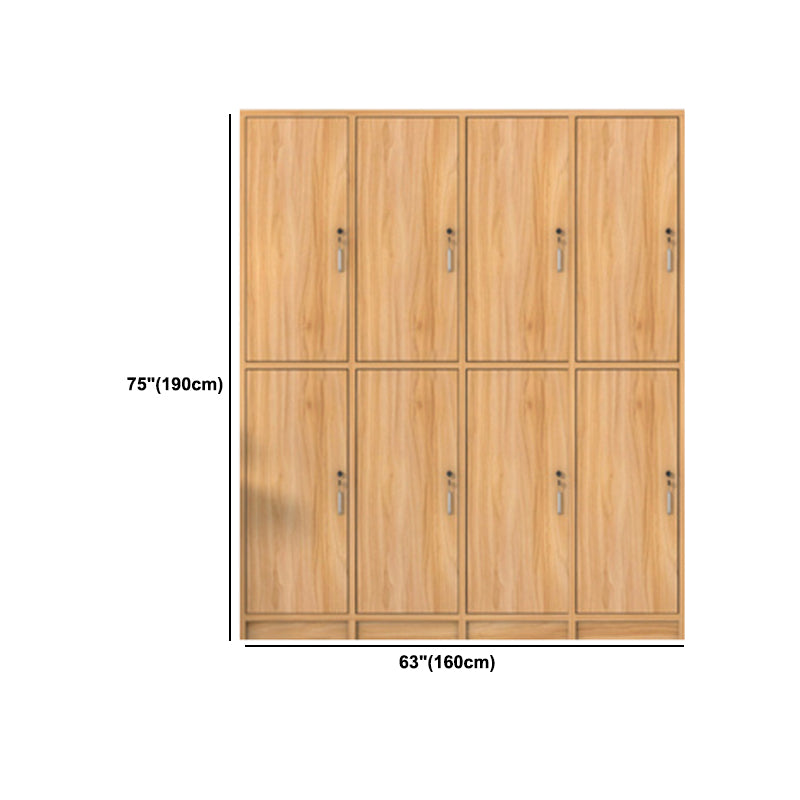 Manufactured Wood Light Wood Finish Cabinet Modern Storage Cabinet with Hinged Door Clearhalo 'Armoires & Wardrobes' 'armoires_wardrobes' 'Bedroom Furniture' 'furn' 'furn_armoires_wardrobes' 'Furniture' 5570473